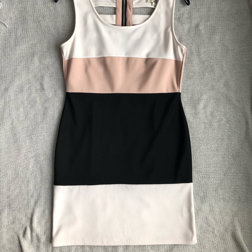 Color block body con Cocktail Dress